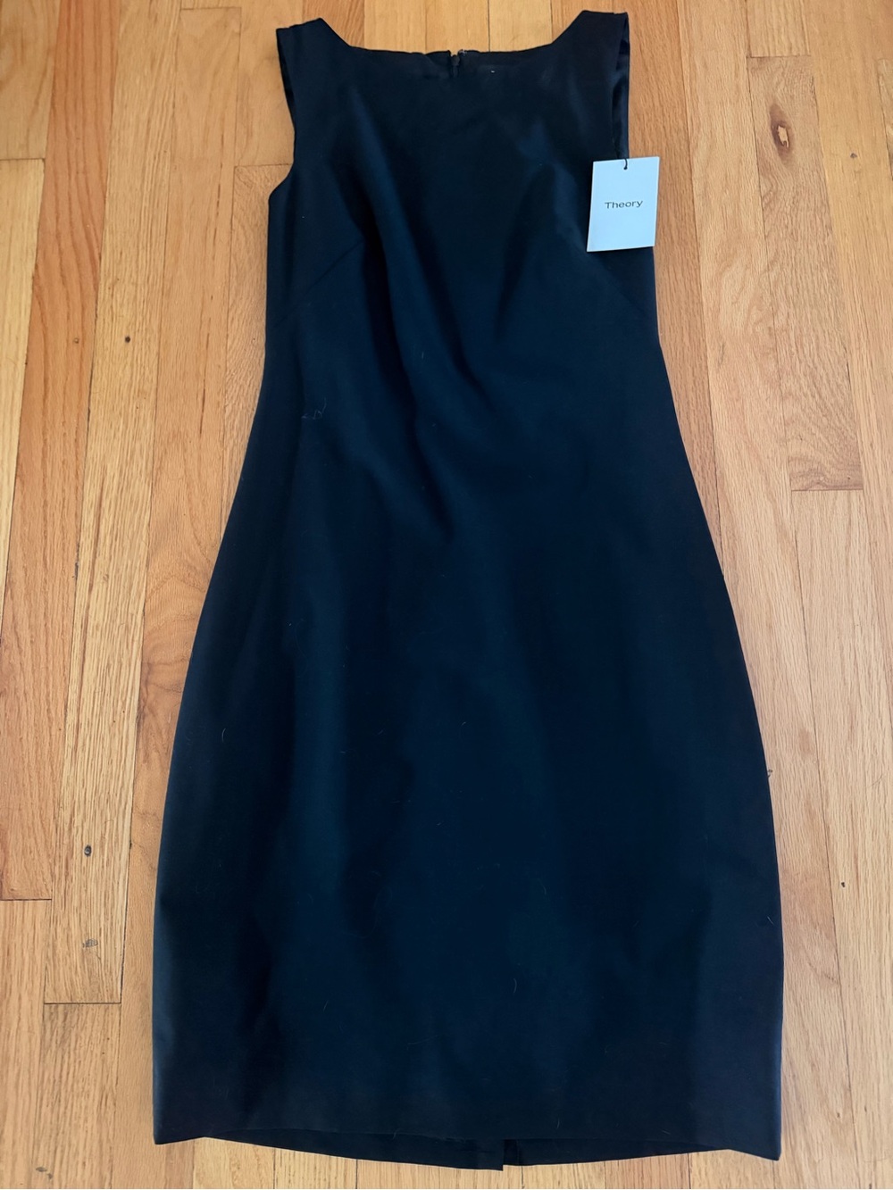 Theory Black Sleeveless Midi Sheath Dress - Picture 1 of 2